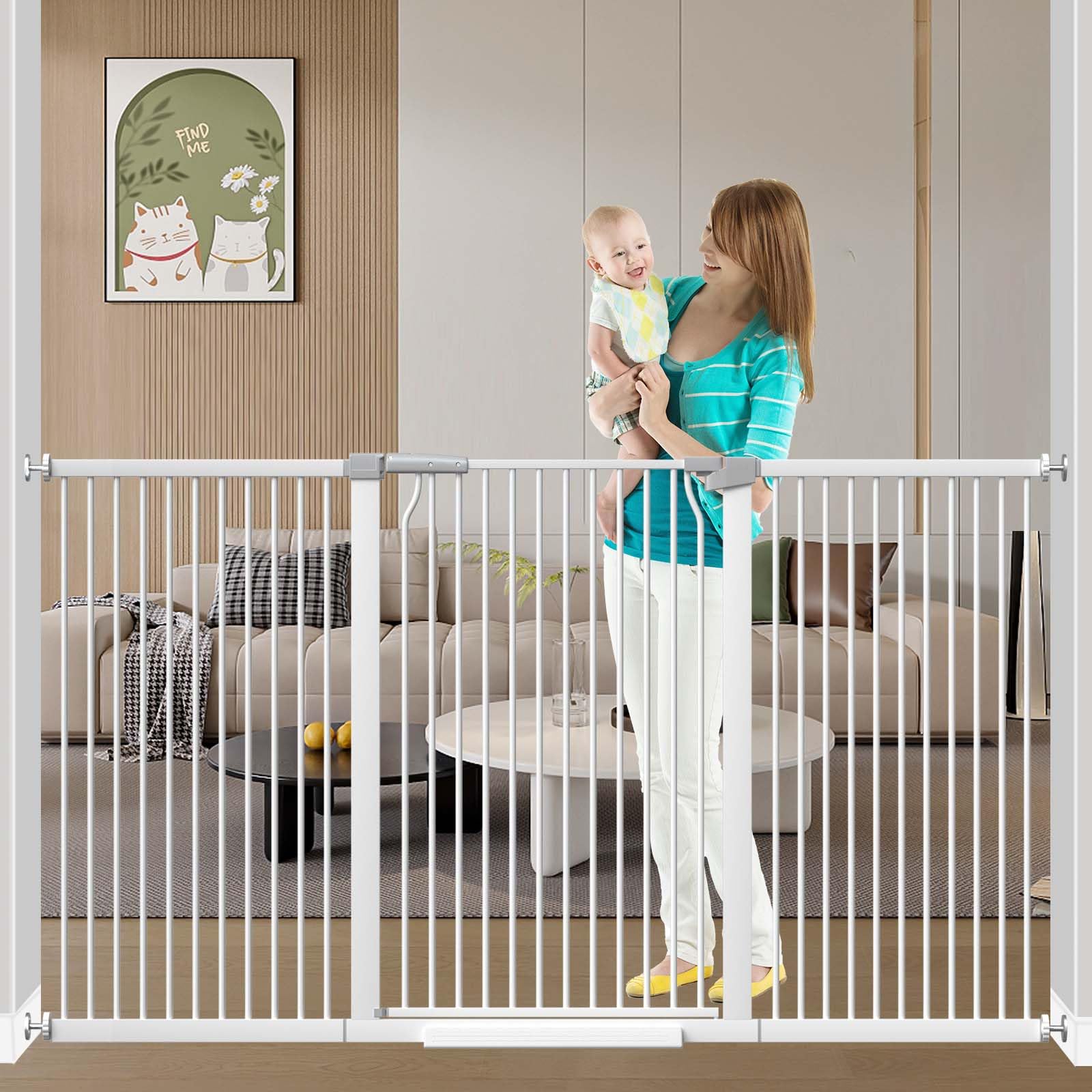 Fairy Baby extra tall gate blocks climbing toddlers for safer doorways and stairs.