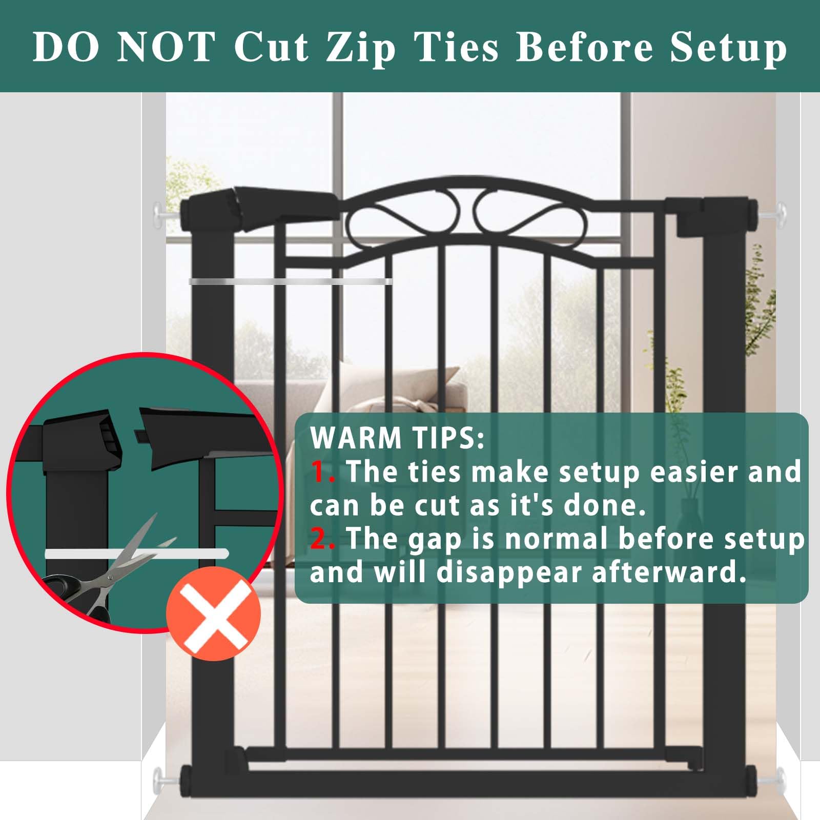 Fairy Baby Gate protects bottom stairs and pet areas.