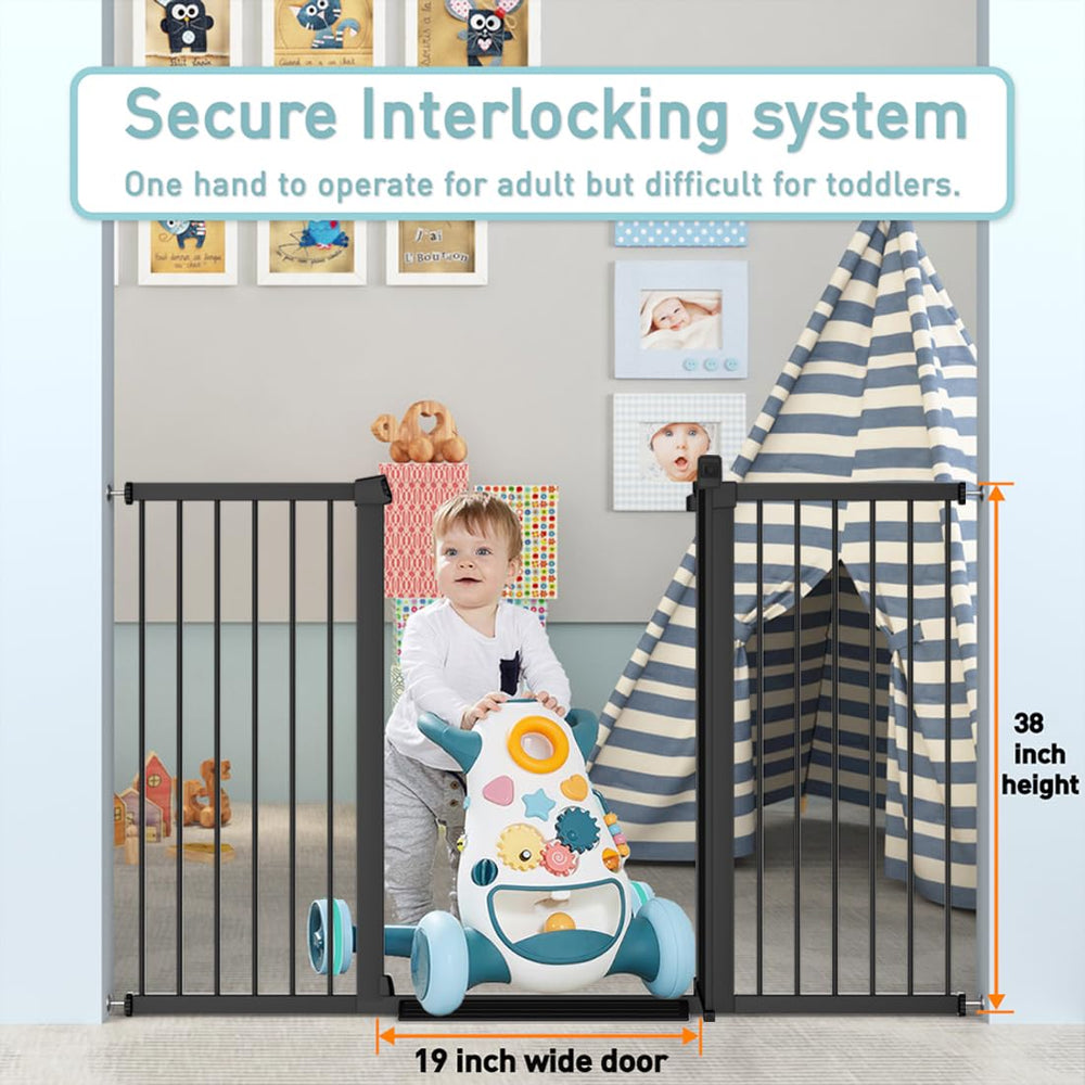 Fairy Baby gate swing doors allow bidirectional passage