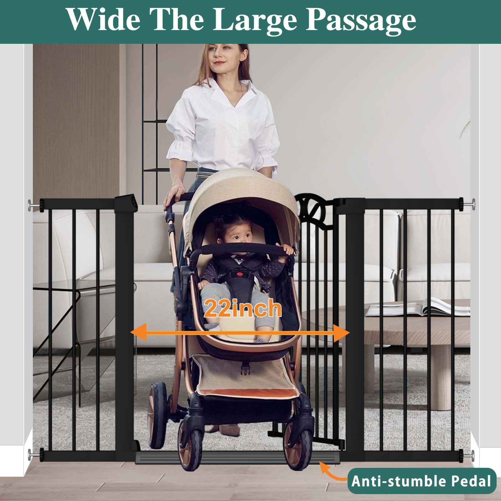 Fairy Baby Gate walk-through design for easy access.