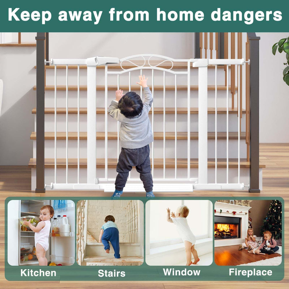 Fairy Baby white steel finish adds durable, stylish safety to homes.