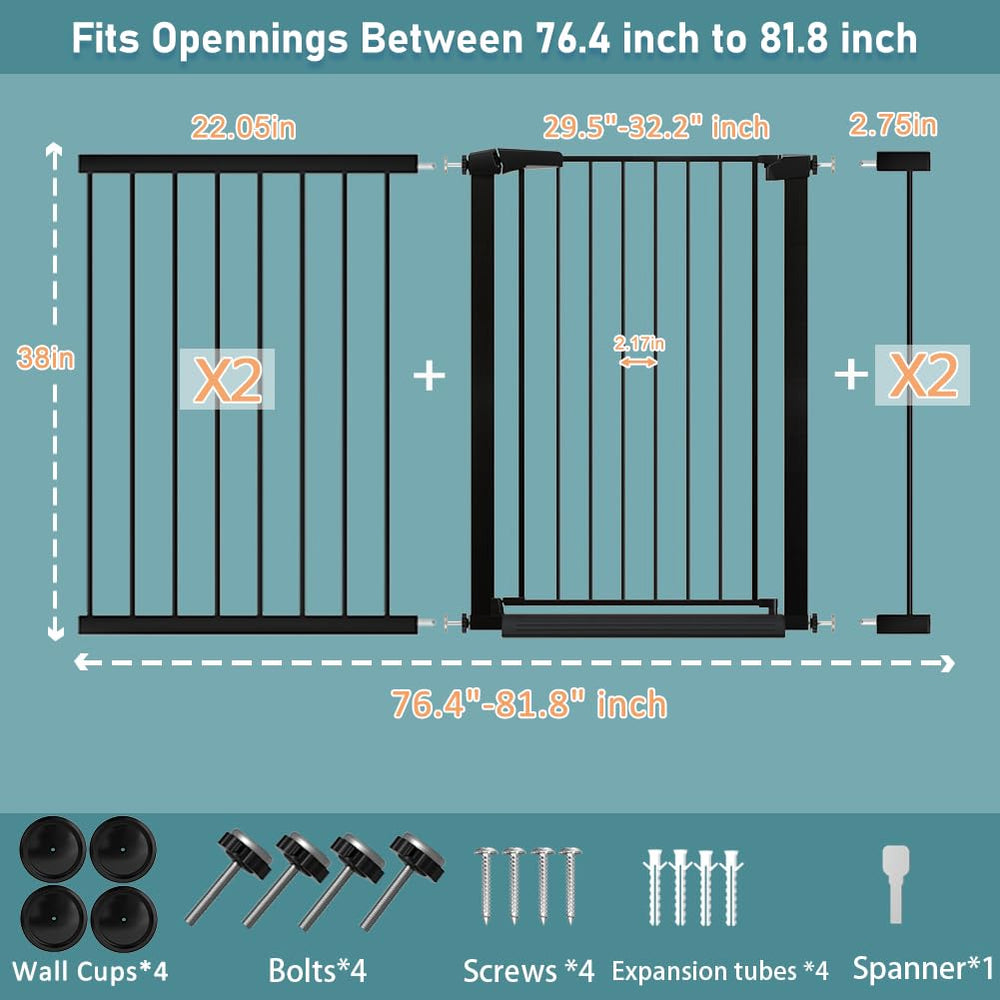 Fairy Baby gate width adjustment fits many doorways and halls