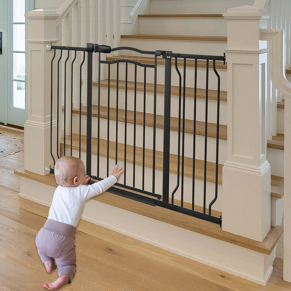 Fairy Baby durable metal gate blends with modern or traditional home decor.