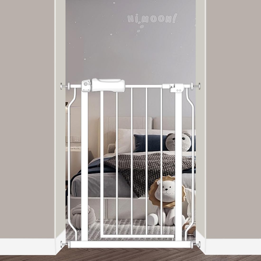 Fairy Baby Narrow Gate door swing illustrating 17 inch swing door for easy one handed use