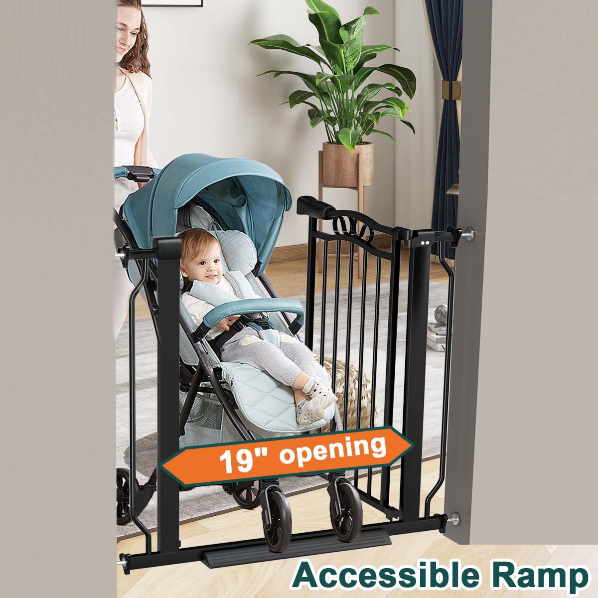 Fairy Baby two-way swing allows easy passage from either side.