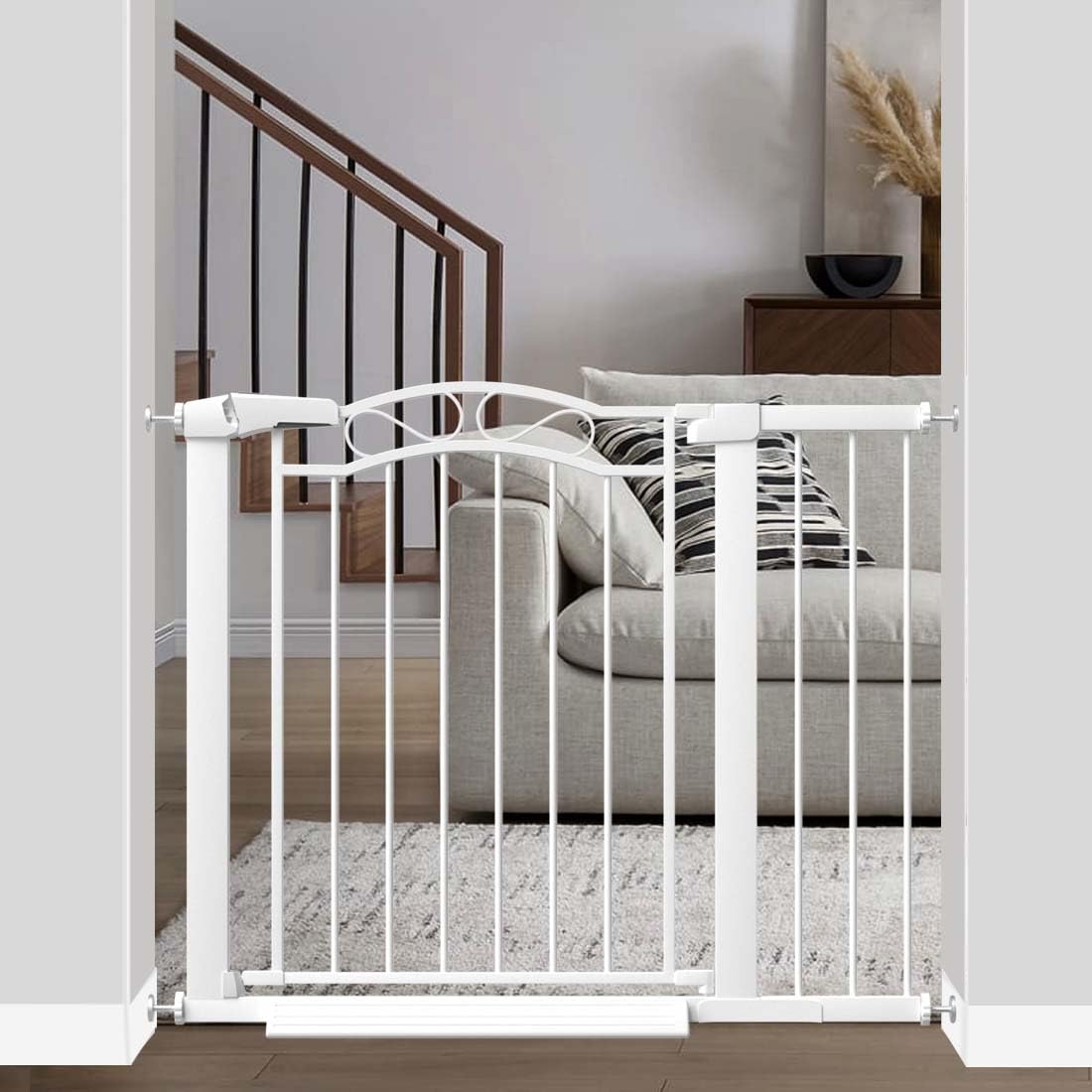 Fairy Baby walk-through gate in a doorway demonstrating safe passage for kids