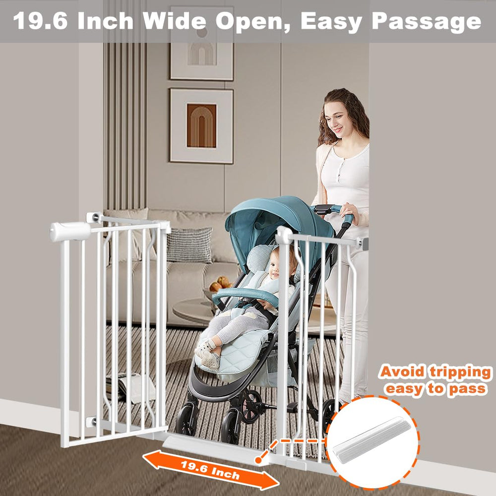 Fairy Baby wall-protector pads protect walls on wide openings.