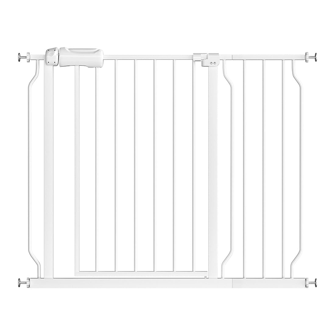 Fairy Baby wide gate in doorway; fits 38.5-43.5 inches for flexible spaces.