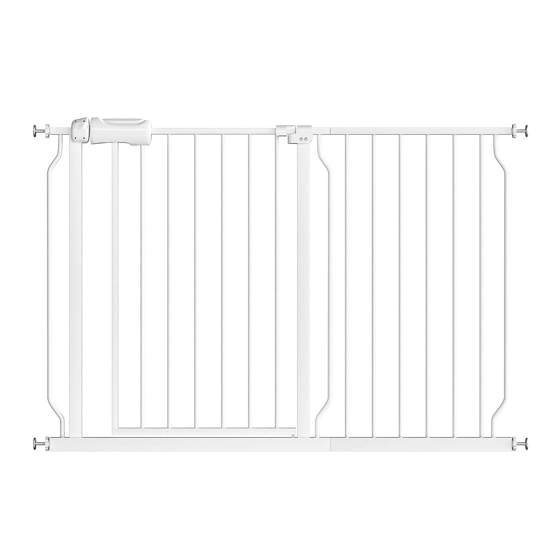 Fairy Baby wide gate shows 43.5 to 48 inch adjustable width for doorways and open spaces.