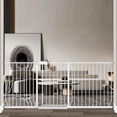 Fairy Baby wide-opening gate offers easy passage for parents.
