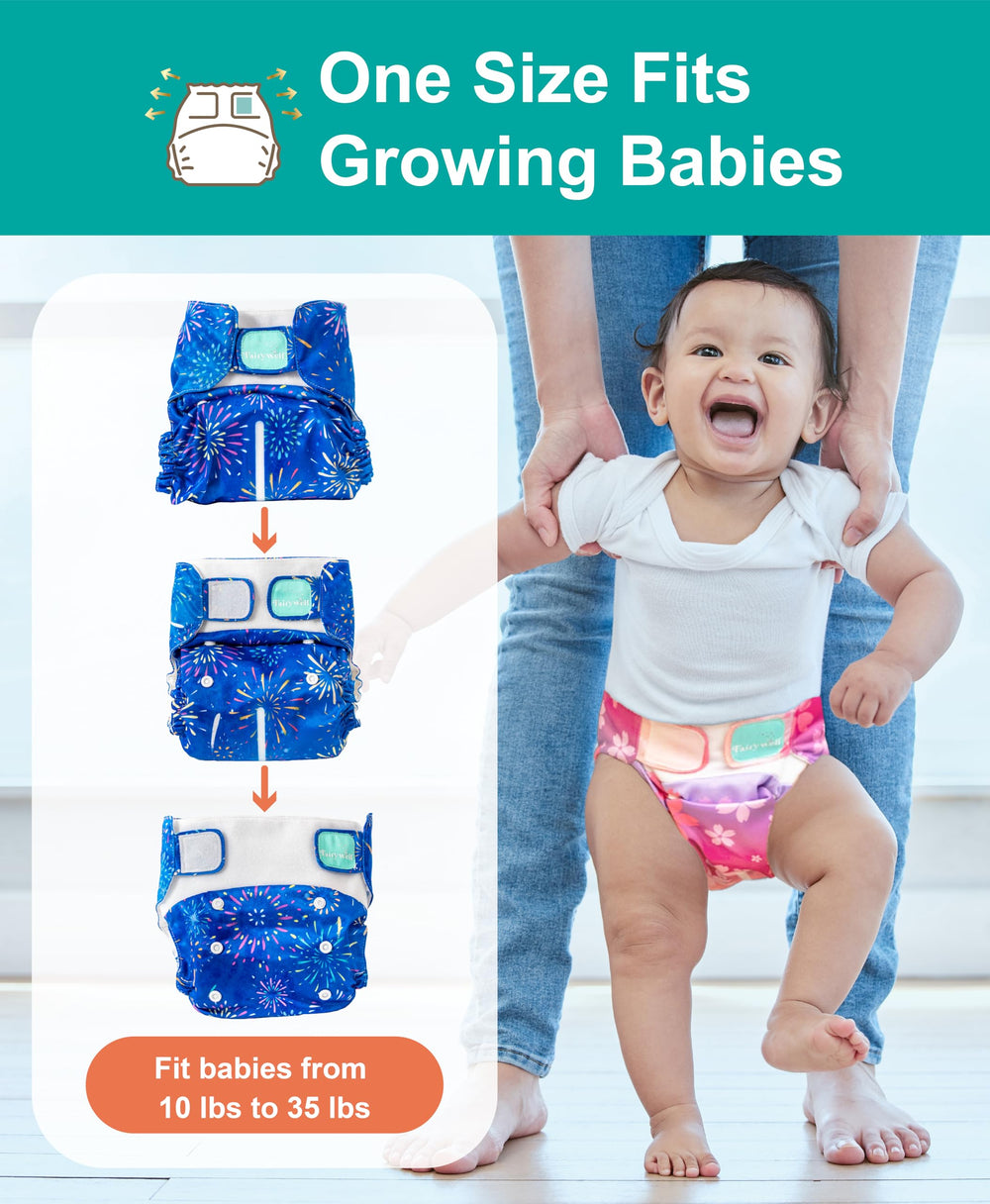 Fairywell machine-washable diapers offer durable, reusable protection for busy families.