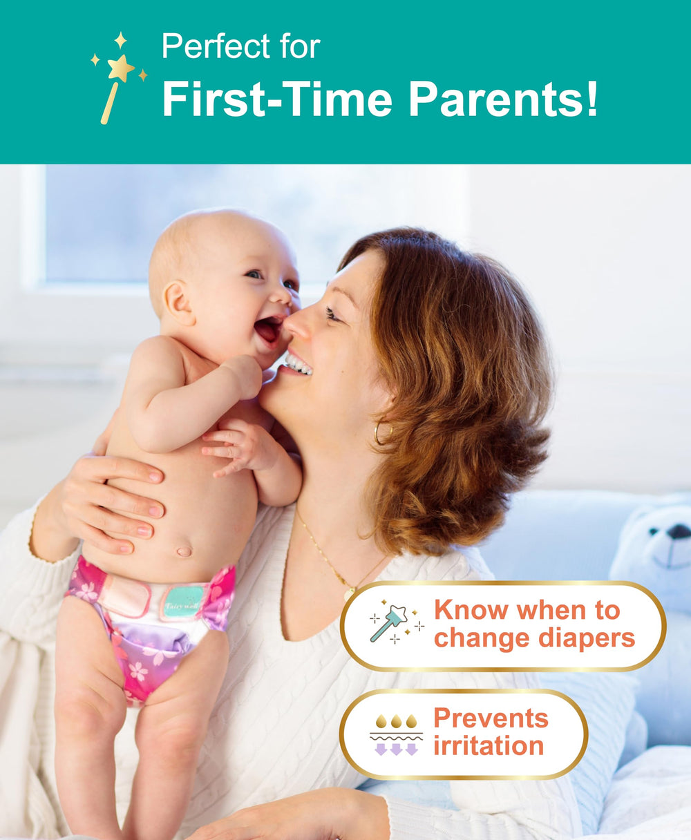 Fairywell one-size adjustable fit shown on newborn and toddler for secure coverage.