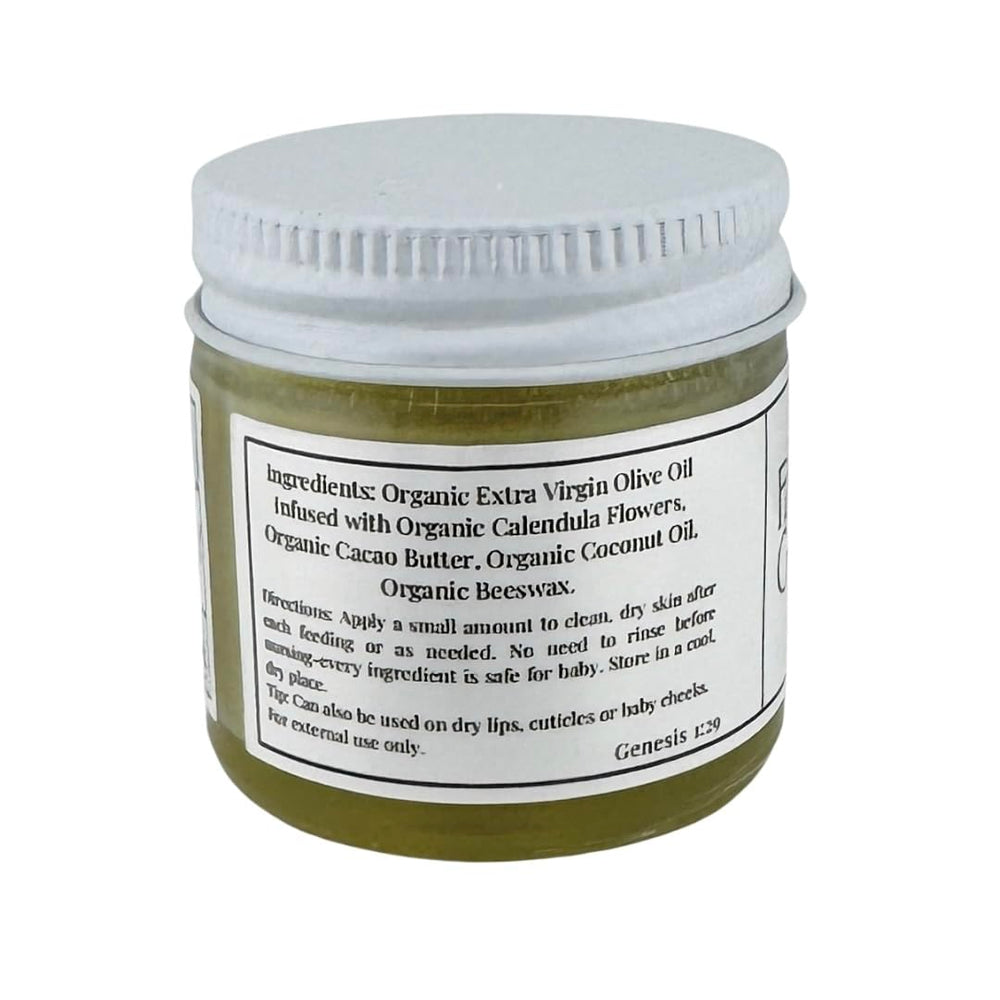 Faith and Grace Organics balm provides deep hydration and protection for sensitive skin