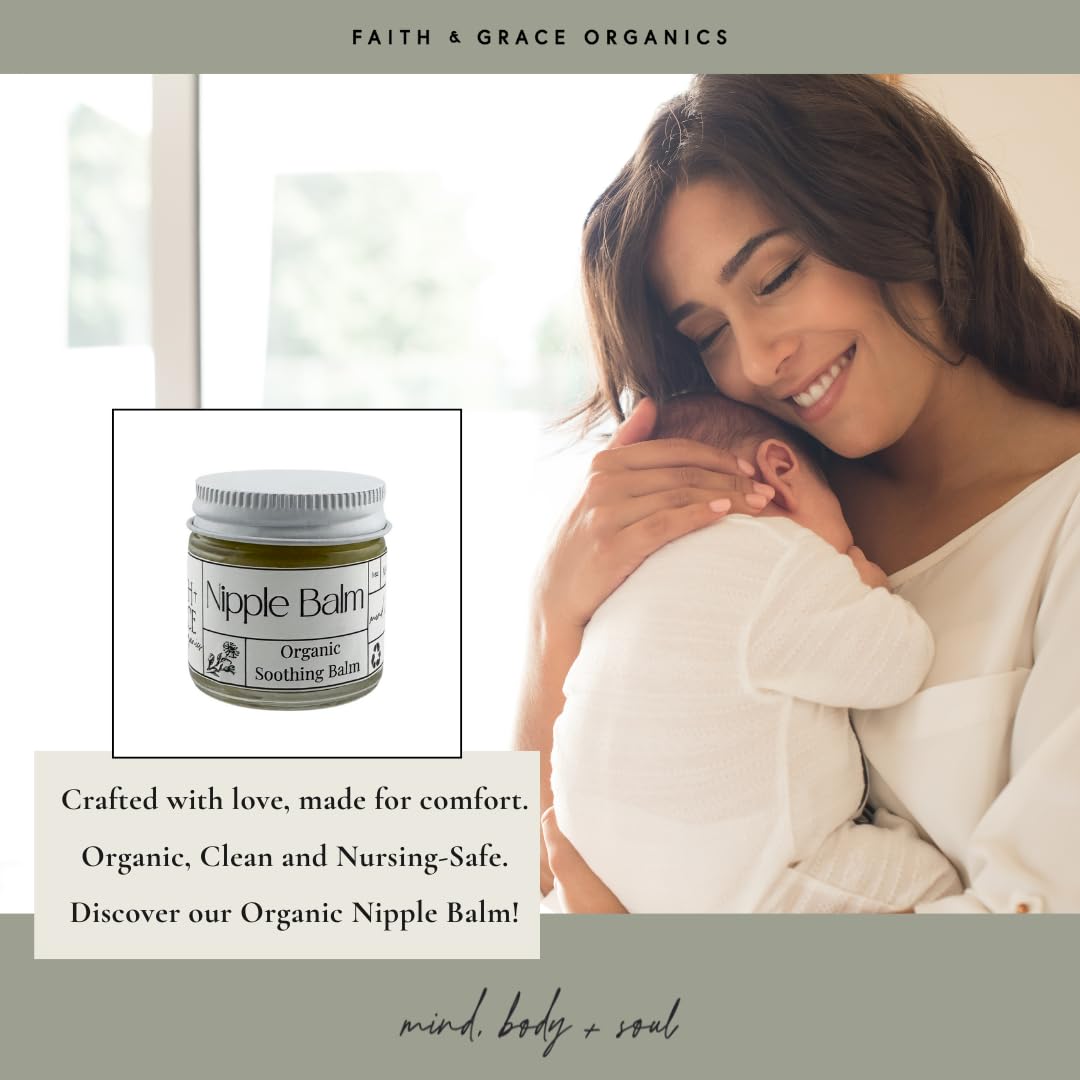 Multi-use Faith and Grace Organics balm for lips, cuticles, and cheeks