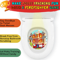 Faivykyd toddler aims at burning-house target for precision