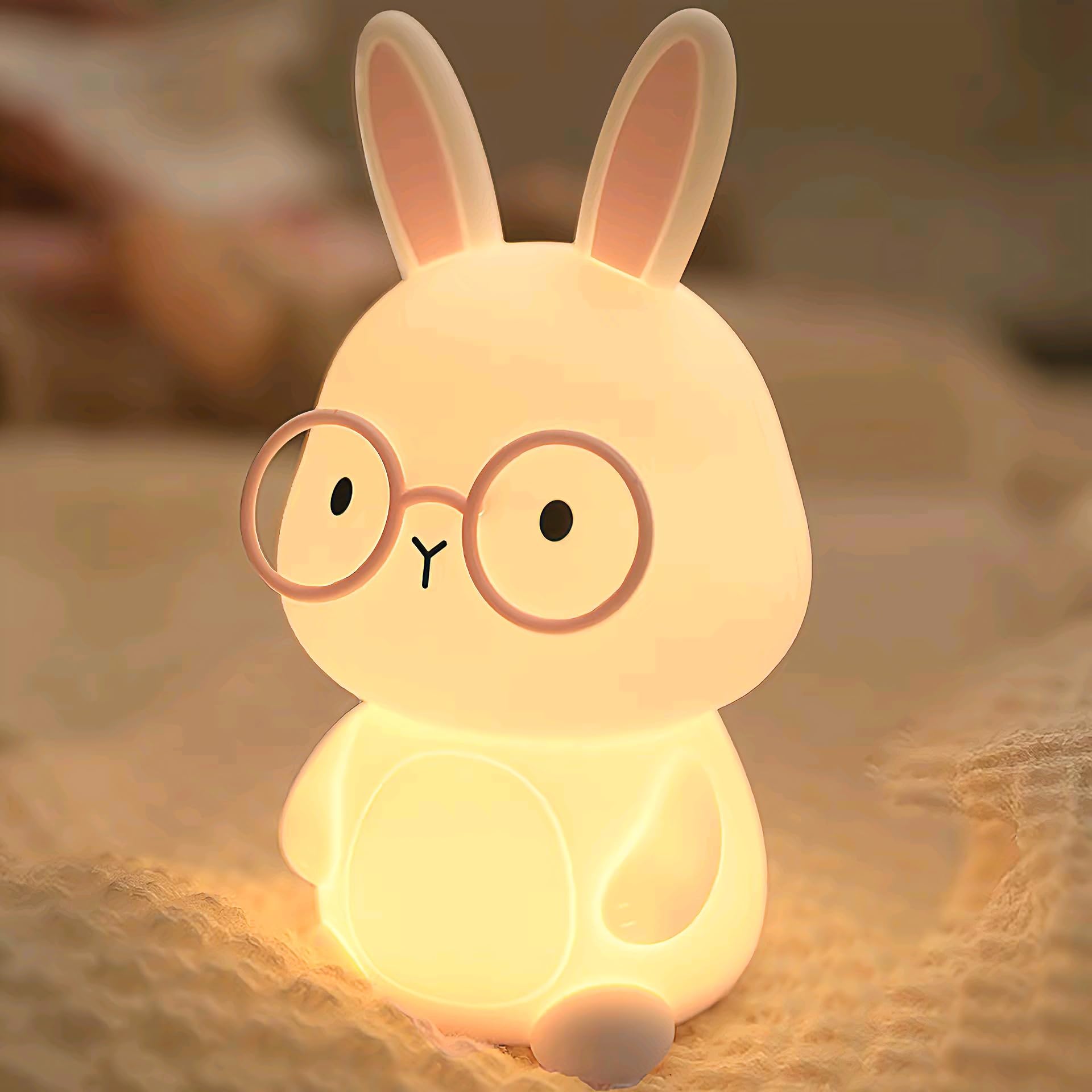 FAMIDUO Bunny Night Light room decor doubles as a gentle night beacon.