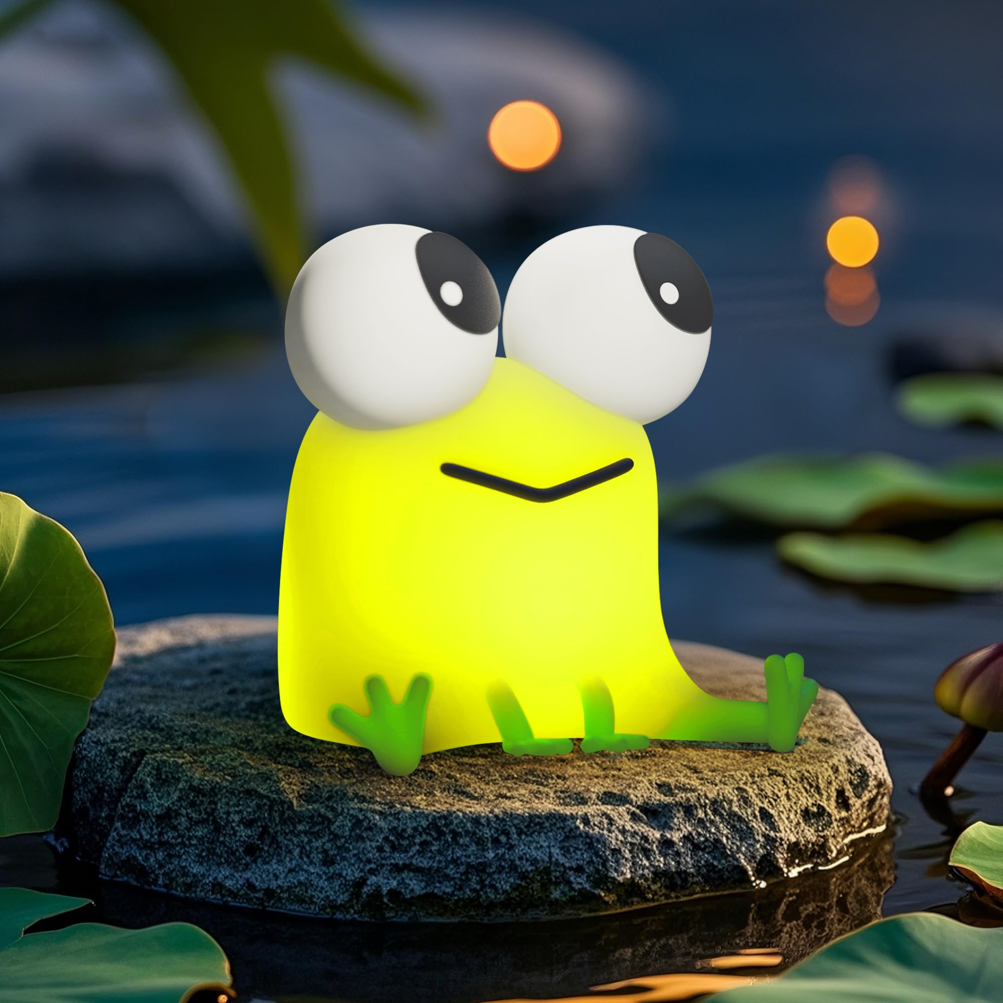 FAMIDUO Frog Night Light compact package ready as a gift