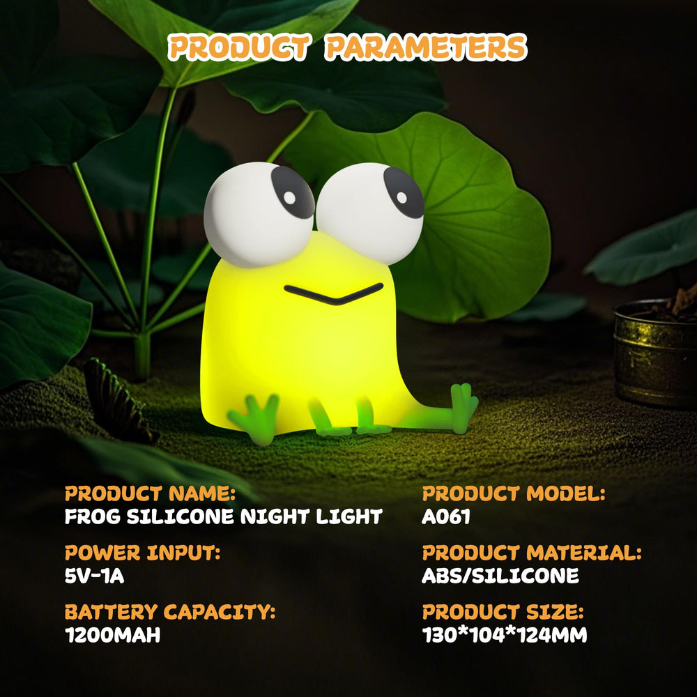 FAMIDUO Frog Night Light touch control for easy use