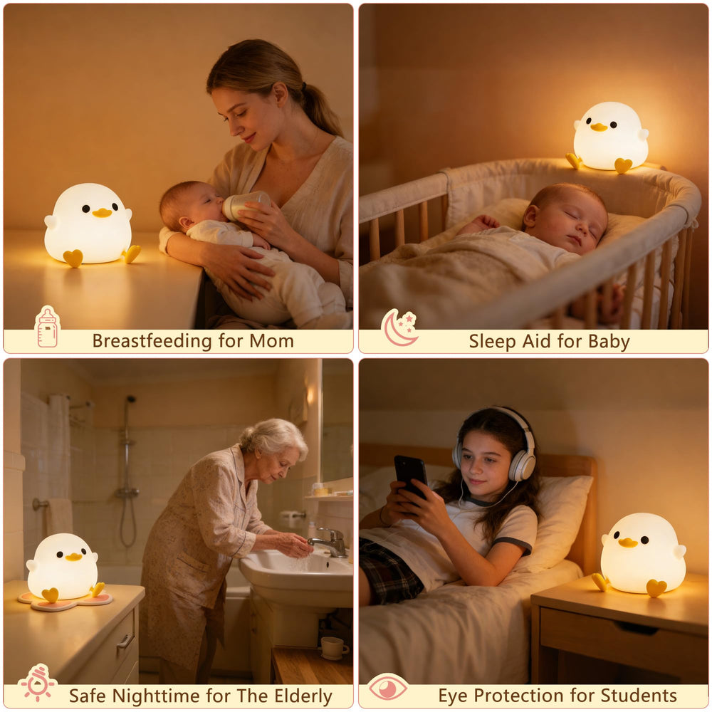 FAMIDUO BPA-free silicone lamp is water-resistant and drop-proof for playtime.