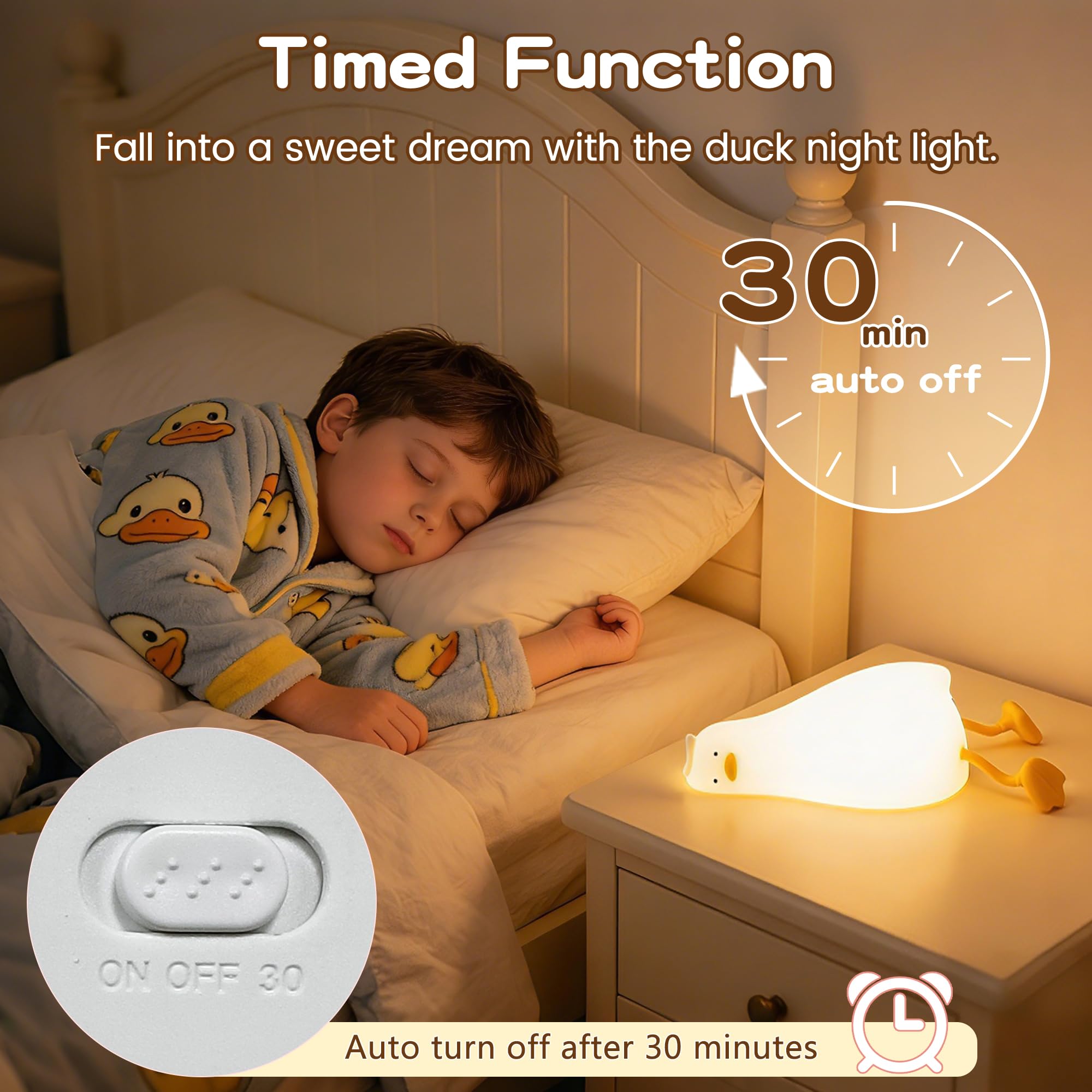 FAMIDUO existential crisis duck lamp offers whimsical mood lighting for kids.