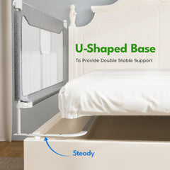 FAMILL mattress-press-fit bed rail minimizes gaps for safety