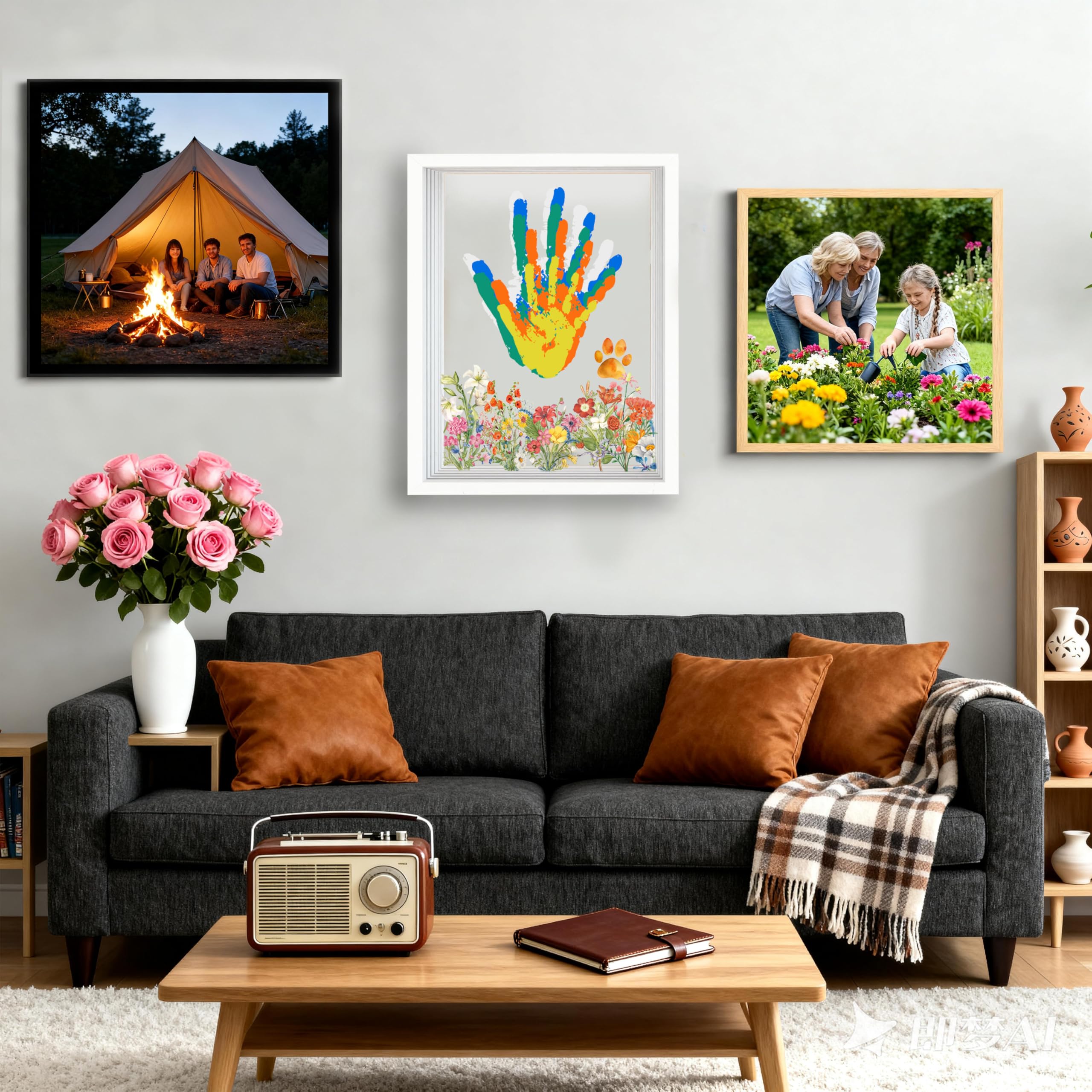 Family Handprint Kit instruction guide for easy setup and use.