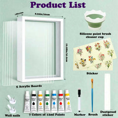 Family Handprint Kit vibrant paints for durable, washable prints.