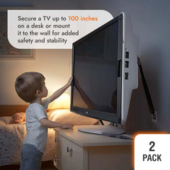 Family Care anti-tip furniture anchor no-drill keeps dressers steady during play.