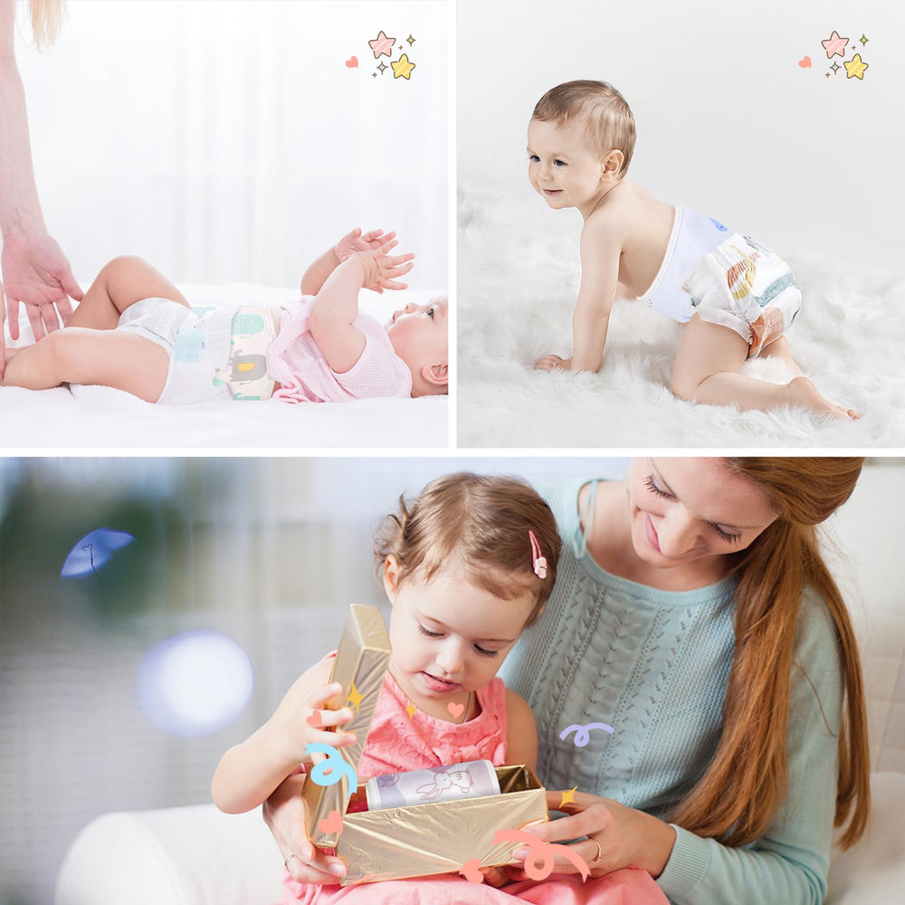 FAMJOALE cartoon-pattern bands offer charming design while keeping baby comfortable.