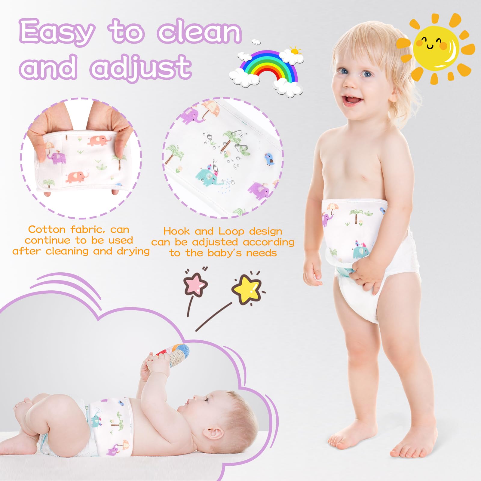 FAMJOALE easy-to-use tummy wrap supports quick daily care