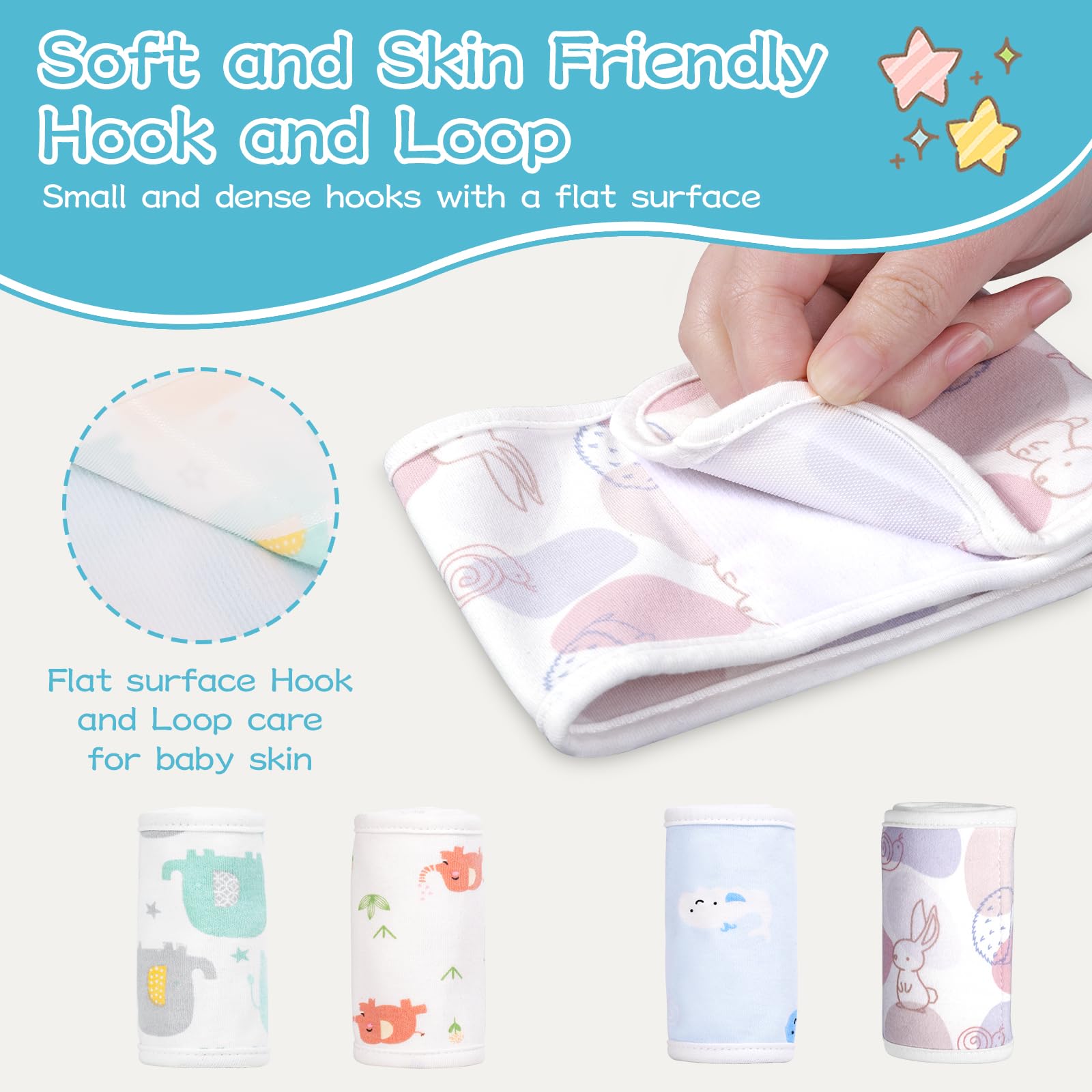 FAMJOALE newborn umbilical wrap easy on off for quick daily care.