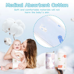 FAMJOALE soft cotton belly wrap adjustable strap fits growing newborns.