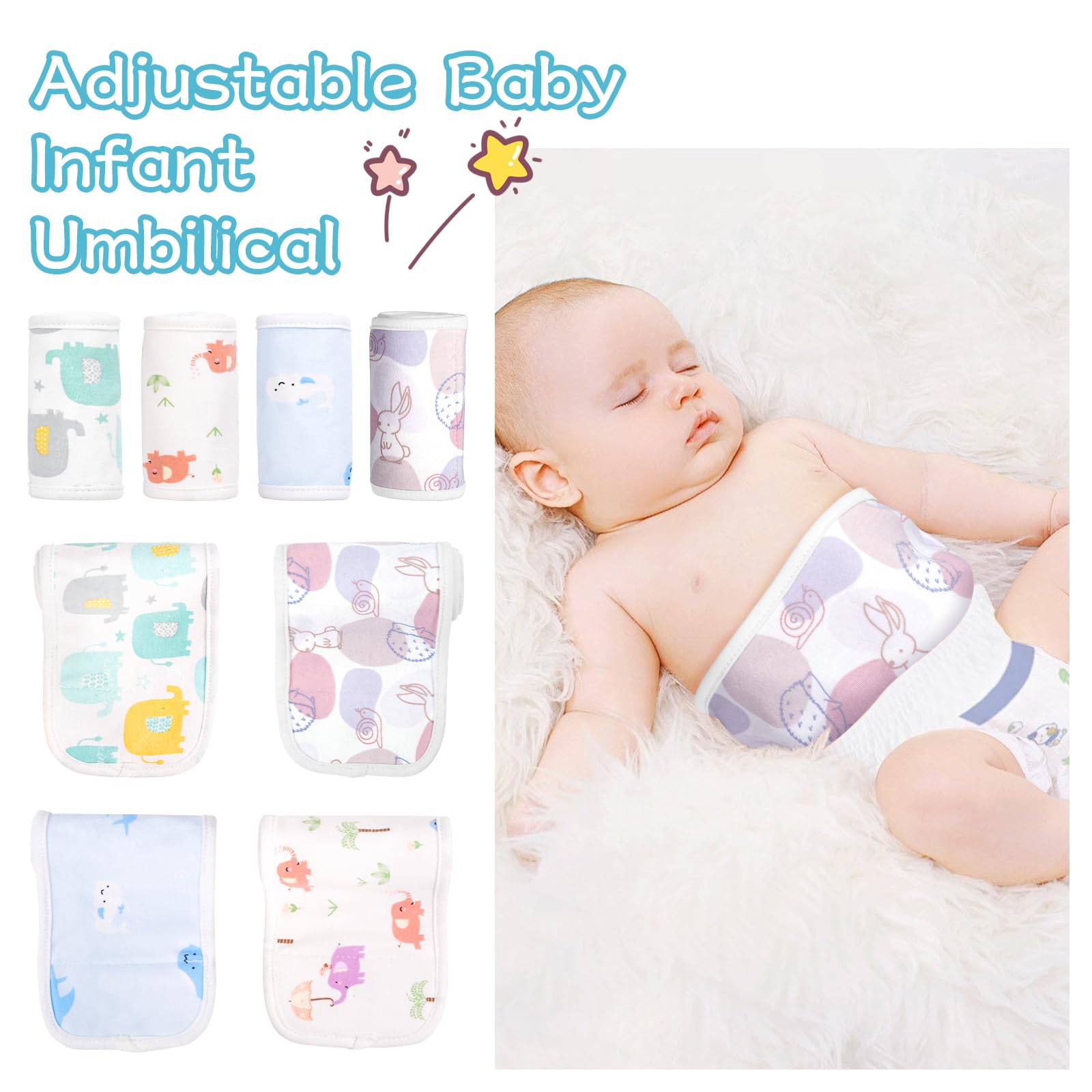 FAMJOALE tummy wrap for babies protects the abdomen with cozy coverage.