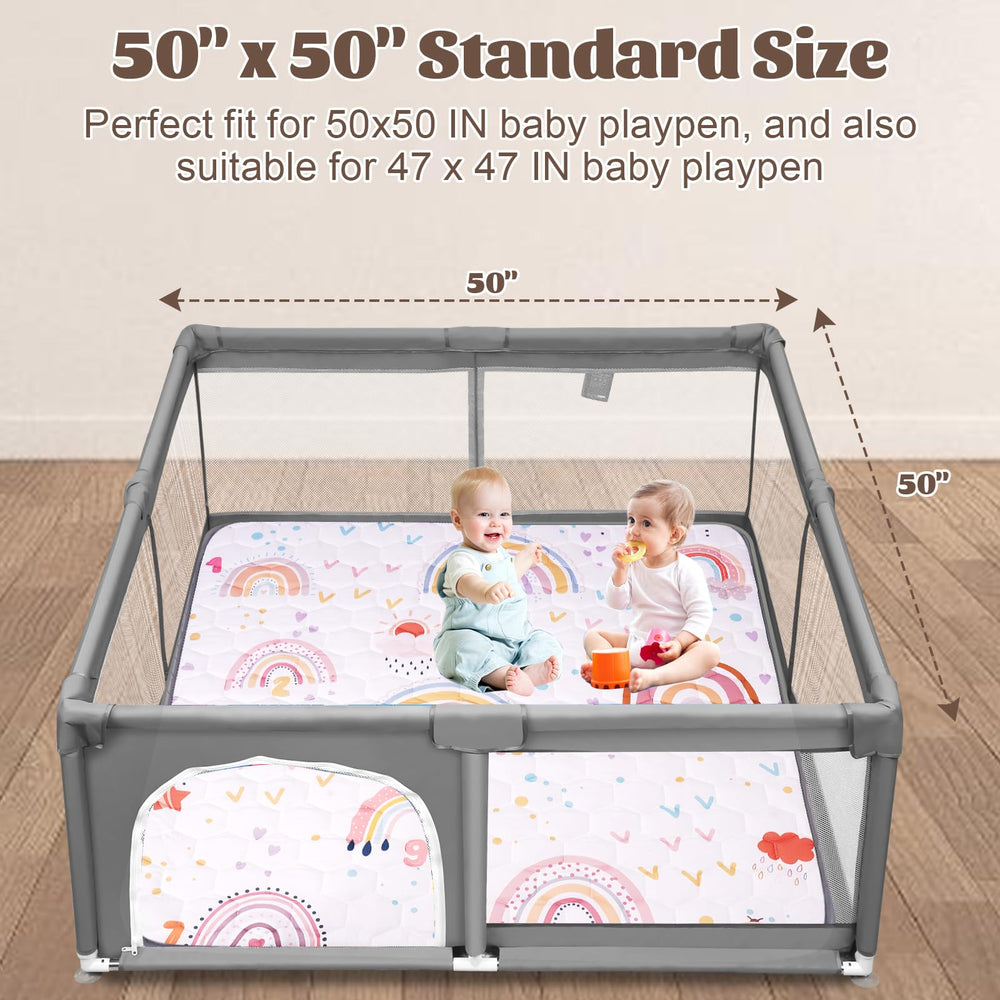 FAMOPLAY Folded portable play mat shown for easy transport and storage
