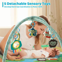 FAMOPLAY soft washable fabric keeps baby comfortable and cleanup simple