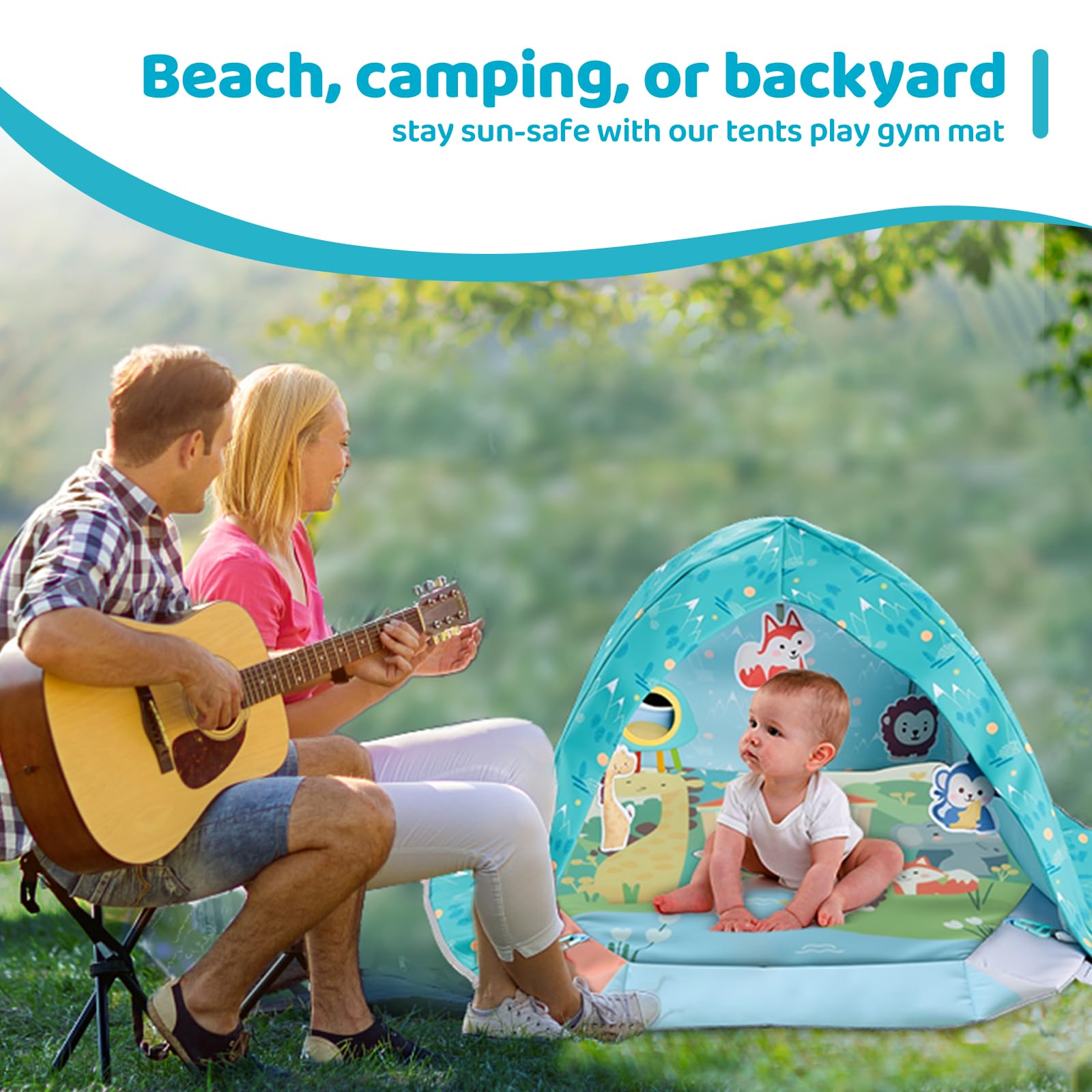 FAMOPLAY tent and pillow combo provides a cozy, secure space for baby naps and play
