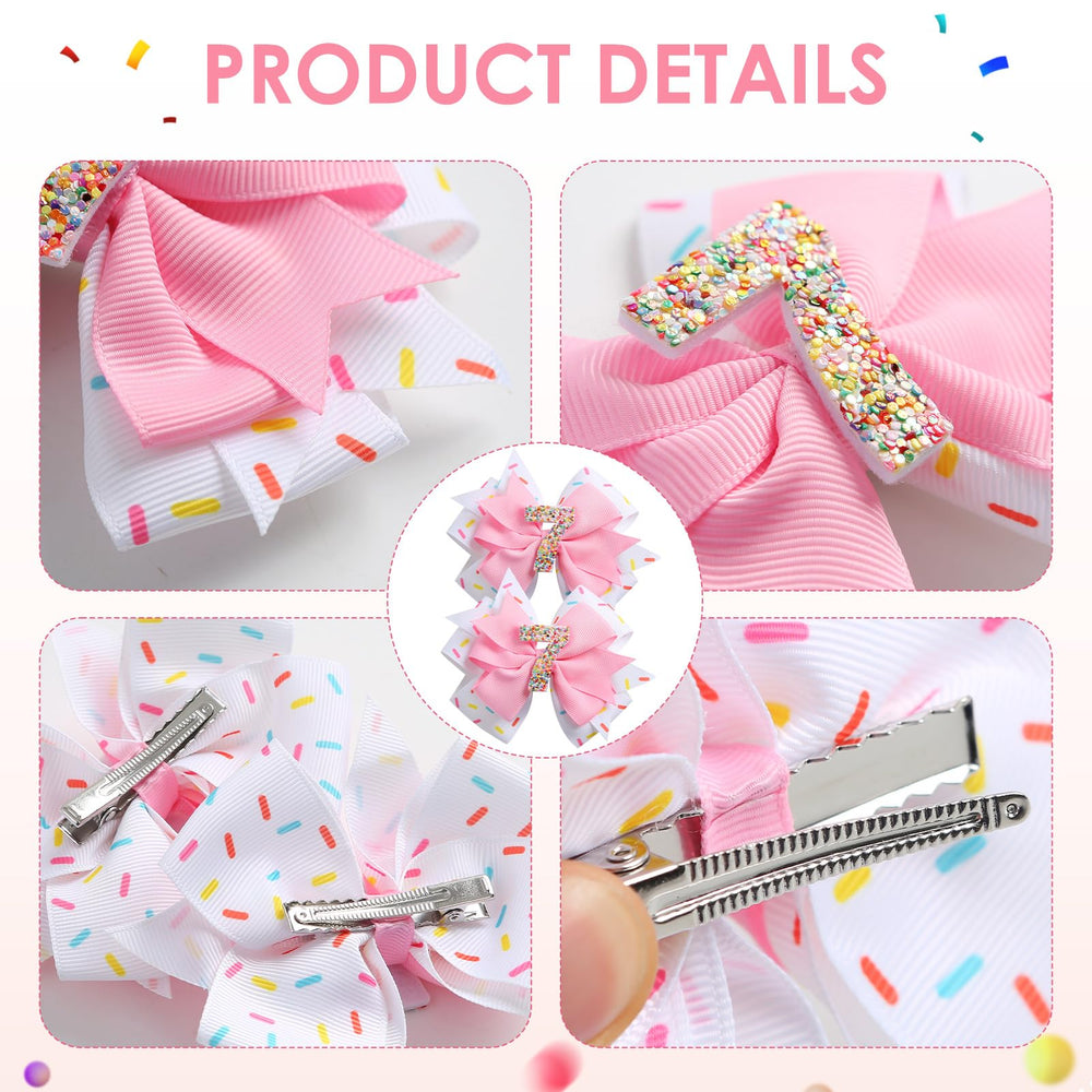 Fancheer alligator clip bows keep little hair securely in place.