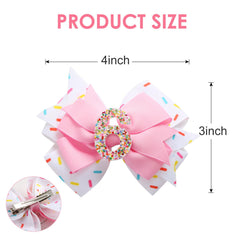 Fancheer glitter number bow 1-6 adds festive sparkle without flaking.