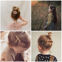 Fancy Clouds 2-inch barrettes provide comfortable hold for all ages.