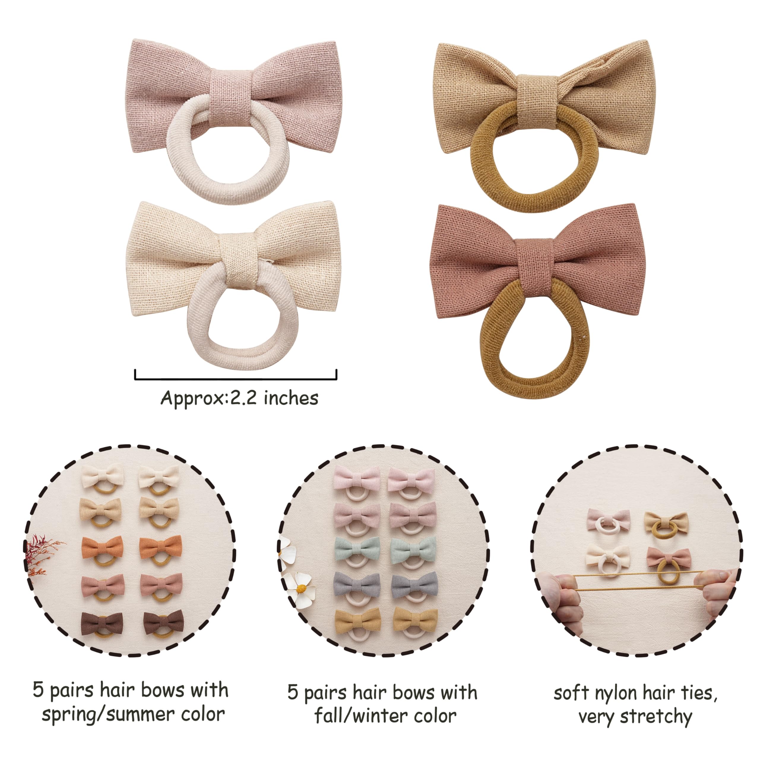 Fancy Clouds ponytail holder securing a neat ponytail.