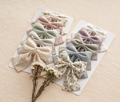 Fancy Clouds 10-piece bow set with clips for quick daily styling and outfits