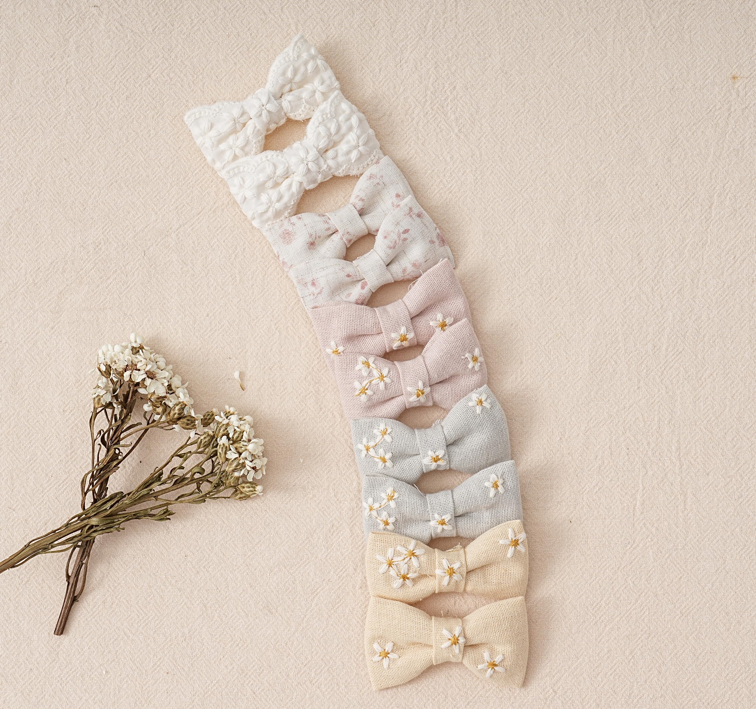 Fancy Clouds neutral color palette hair ties matching outfits