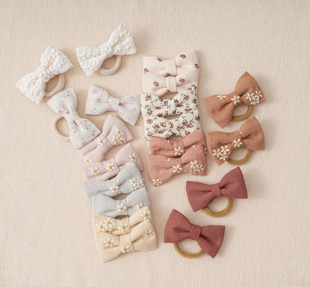 Fancy Clouds no-damage hair ties with gentle grip for active play