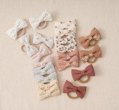 Fancy Clouds no-damage hair ties with gentle grip for active play