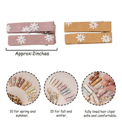 Fancy Clouds yellow bloom fabric clip brightens outfits and secures hair.