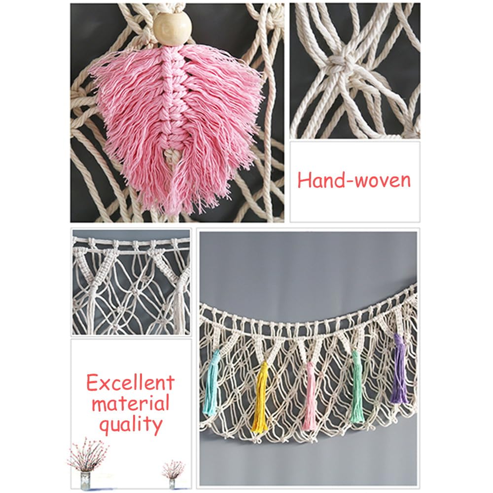 Fancypost durable cotton rope hammock feels sturdy for long-lasting toy storage.