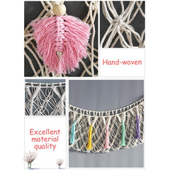 Fancypost durable cotton rope hammock feels sturdy for long-lasting toy storage.