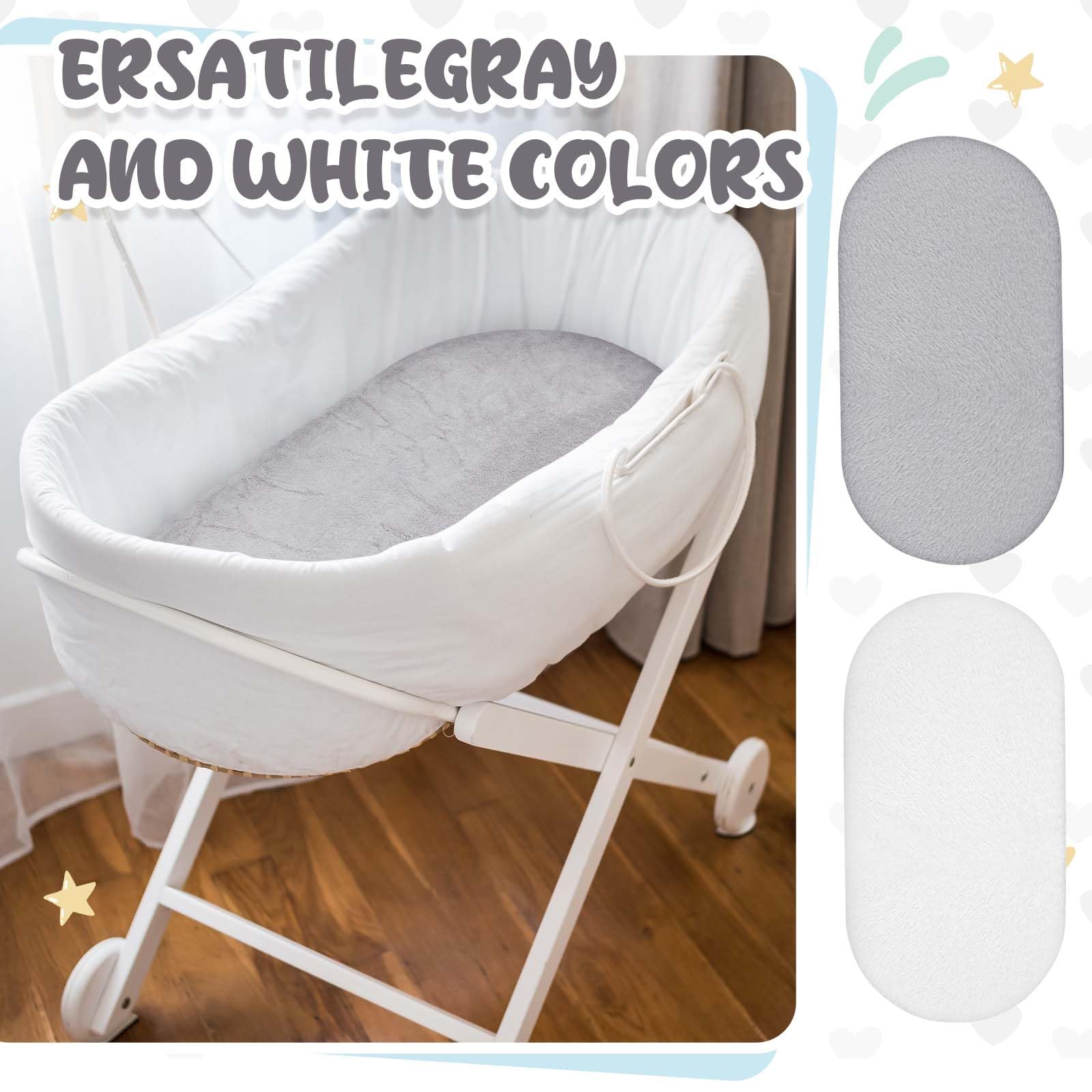 Fanfanwin gray-white color option complements any nursery decor.