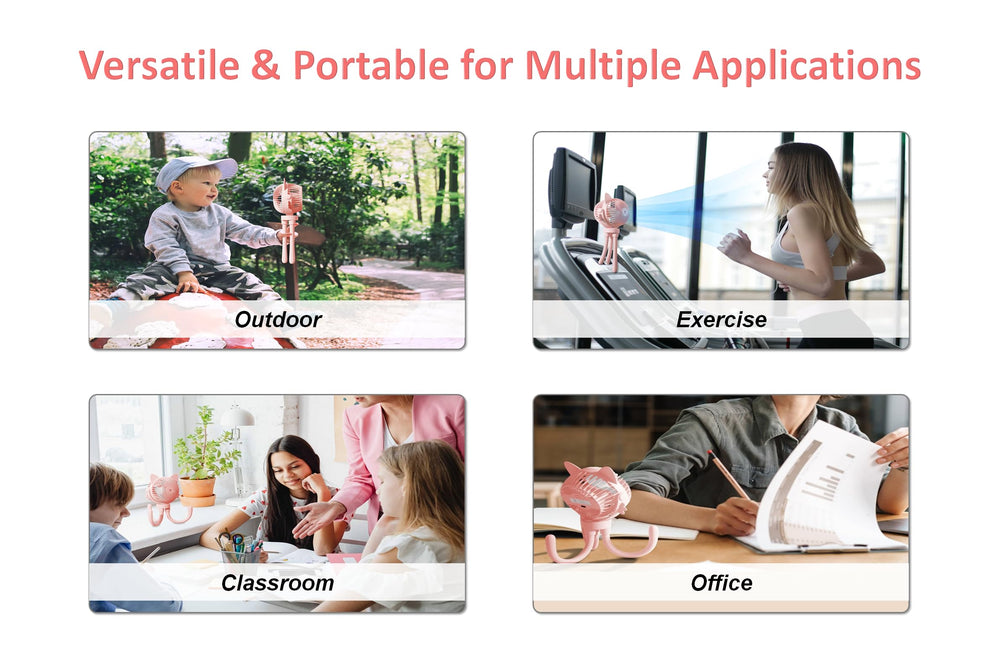 FAN animal desk or travel fan is a compact cooling companion.