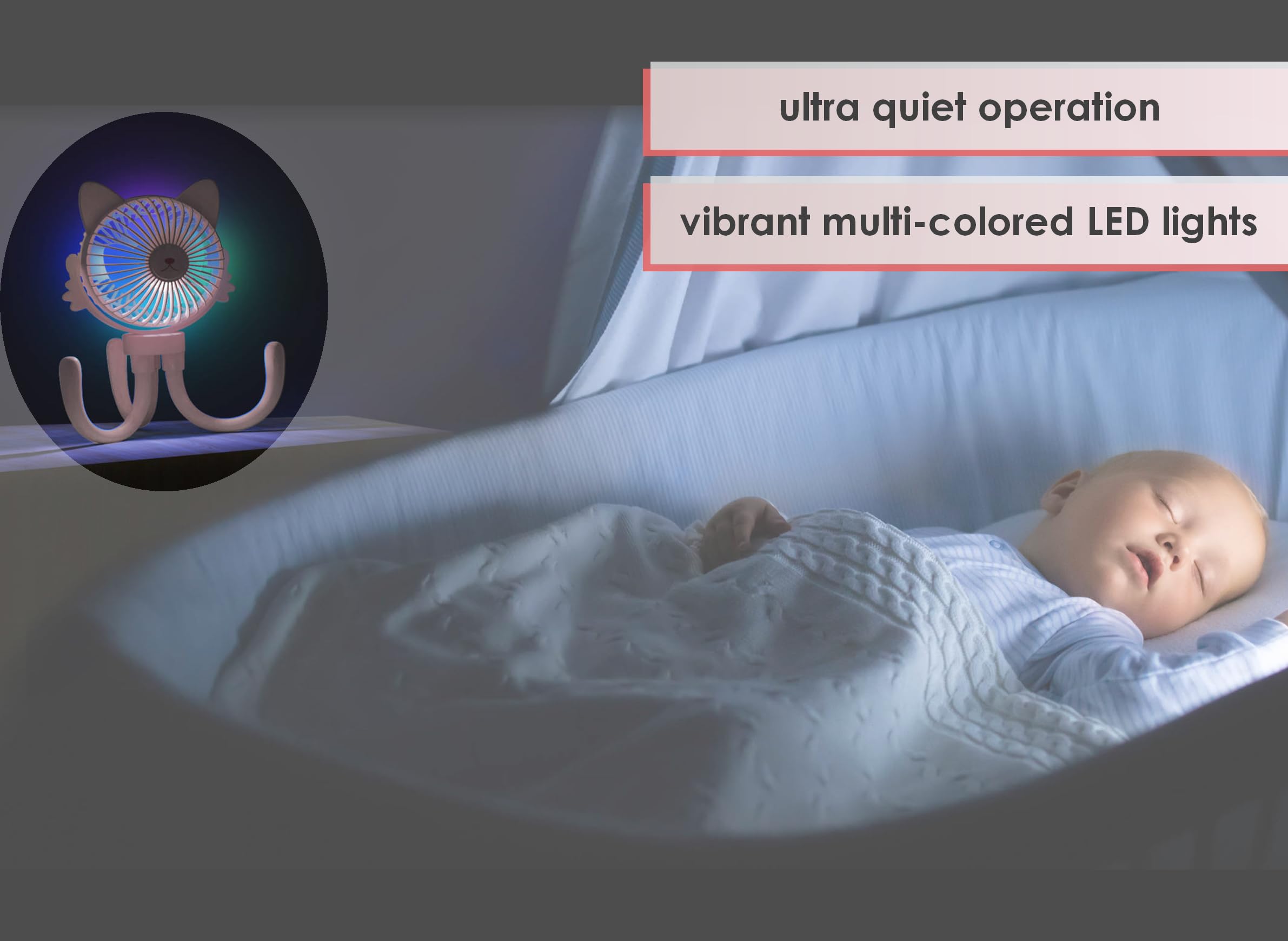 FANimal four wind speeds offer quiet, customizable airflow.